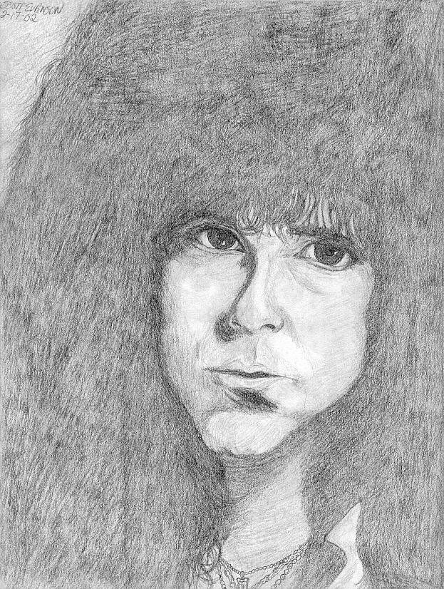 Eric Carr Face Sketch