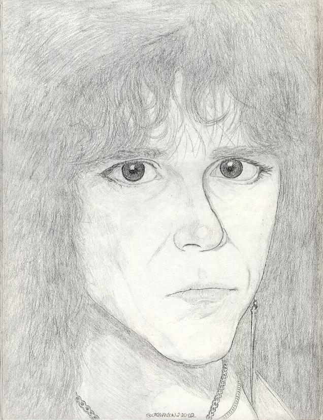 Eric Carr Face Sketch